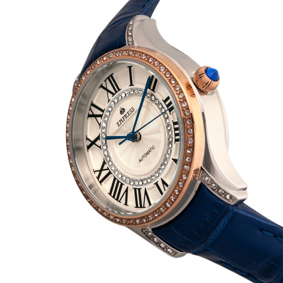 NWT Automatic Crystal Surround Bezel Watch